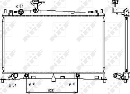 NRF 53410 - Radiators, Motora dzesēšanas sistēma autodraugiem.lv