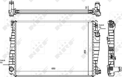 NRF 53487 - Radiators, Motora dzesēšanas sistēma autodraugiem.lv