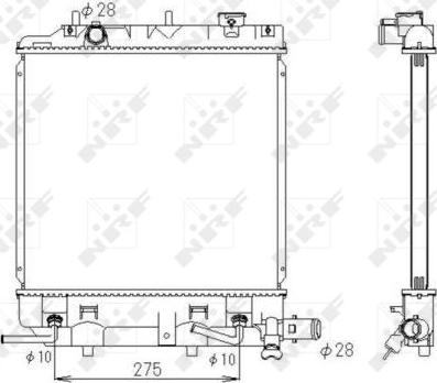 NRF 53434 - Radiators, Motora dzesēšanas sistēma autodraugiem.lv