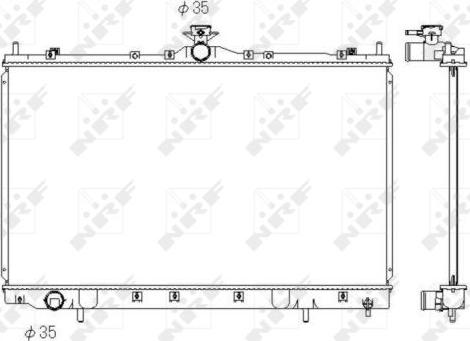 NRF 53431 - Radiators, Motora dzesēšanas sistēma autodraugiem.lv