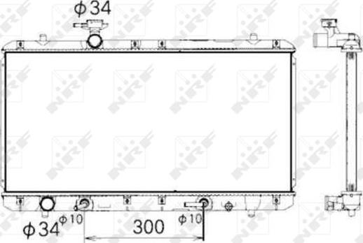 NRF 53429 - Radiators, Motora dzesēšanas sistēma autodraugiem.lv