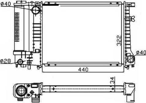 NRF 53426A - Radiators, Motora dzesēšanas sistēma autodraugiem.lv