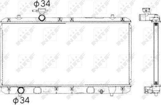 NRF 53428 - Radiators, Motora dzesēšanas sistēma autodraugiem.lv