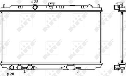 NRF 53427 - Radiators, Motora dzesēšanas sistēma autodraugiem.lv