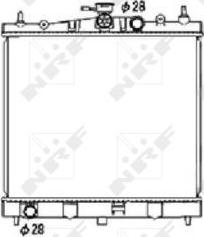 NRF 53476 - Radiators, Motora dzesēšanas sistēma autodraugiem.lv