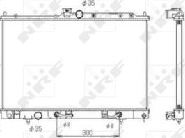 NRF 53594 - Radiators, Motora dzesēšanas sistēma autodraugiem.lv