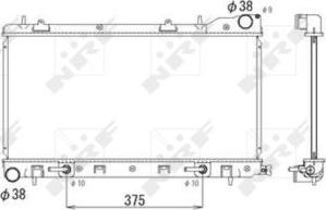 NRF 53596 - Radiators, Motora dzesēšanas sistēma autodraugiem.lv