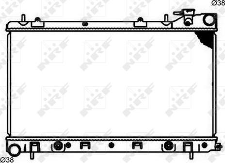 NRF 53597 - Radiators, Motora dzesēšanas sistēma autodraugiem.lv