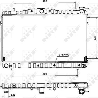 NRF 53504 - Radiators, Motora dzesēšanas sistēma autodraugiem.lv