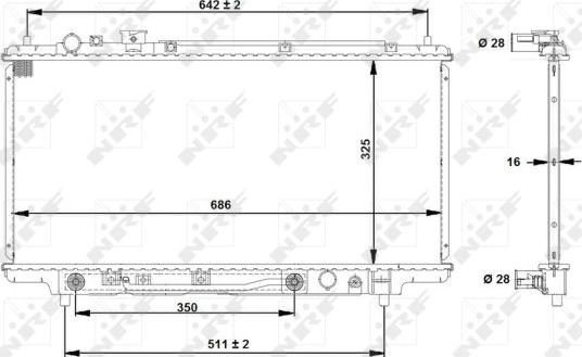 NRF 53519 - Radiators, Motora dzesēšanas sistēma autodraugiem.lv