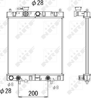 NRF 53510 - Radiators, Motora dzesēšanas sistēma autodraugiem.lv