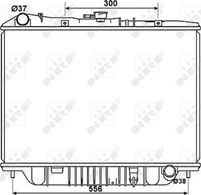 NRF 53517 - Radiators, Motora dzesēšanas sistēma autodraugiem.lv