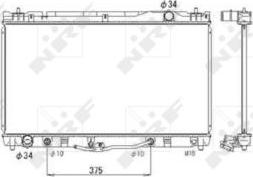 NRF 53588 - Radiators, Motora dzesēšanas sistēma autodraugiem.lv