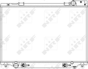 NRF 53539 - Radiators, Motora dzesēšanas sistēma autodraugiem.lv