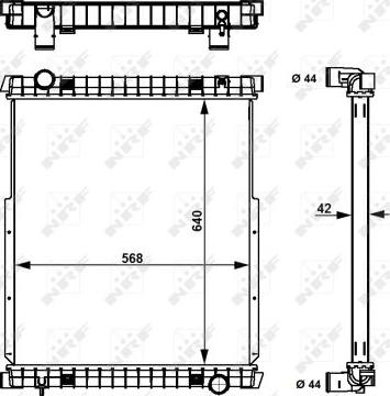 NRF 53538 - Radiators, Motora dzesēšanas sistēma autodraugiem.lv