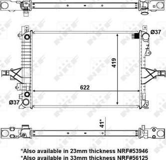 NRF 53532 - Radiators, Motora dzesēšanas sistēma autodraugiem.lv