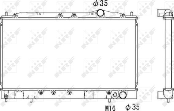 NRF 53521 - Radiators, Motora dzesēšanas sistēma autodraugiem.lv