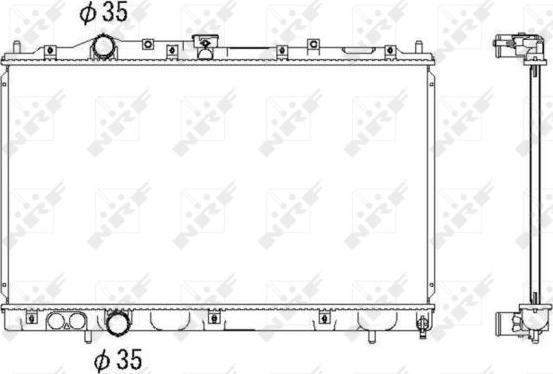 NRF 53522 - Radiators, Motora dzesēšanas sistēma autodraugiem.lv