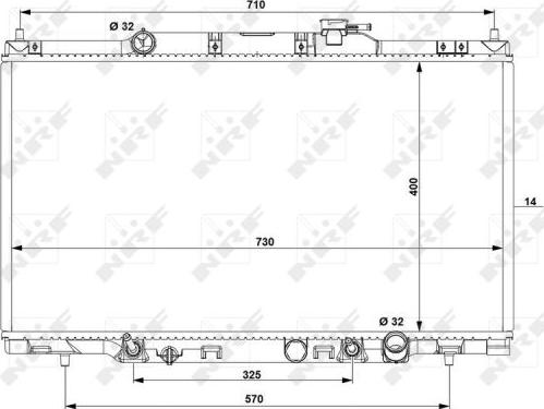 NRF 53574 - Radiators, Motora dzesēšanas sistēma autodraugiem.lv