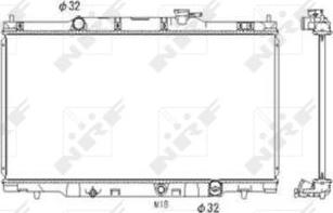 NRF 53573 - Radiators, Motora dzesēšanas sistēma autodraugiem.lv