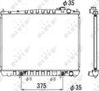 NRF 53694 - Radiators, Motora dzesēšanas sistēma autodraugiem.lv