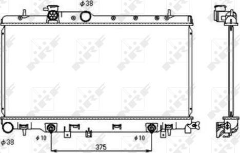 NRF 53698 - Radiators, Motora dzesēšanas sistēma autodraugiem.lv