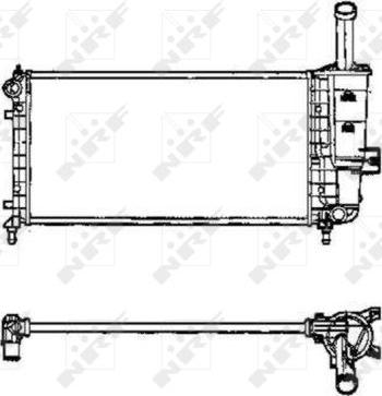 NRF 53605 - Radiators, Motora dzesēšanas sistēma autodraugiem.lv