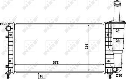 NRF 53601 - Radiators, Motora dzesēšanas sistēma autodraugiem.lv