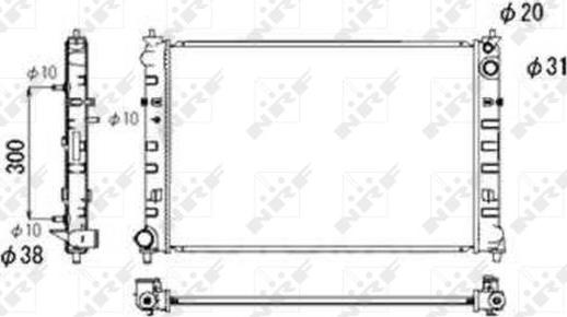 NRF 53684 - Radiators, Motora dzesēšanas sistēma autodraugiem.lv