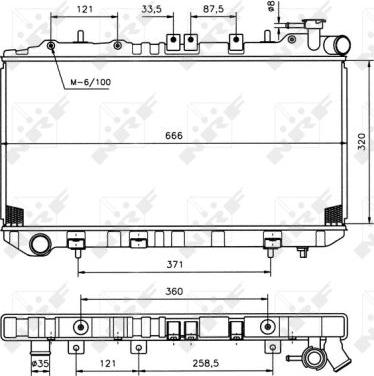 NRF 536864 - Radiators, Motora dzesēšanas sistēma autodraugiem.lv