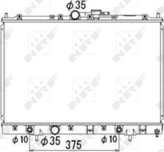 NRF 53686 - Radiators, Motora dzesēšanas sistēma autodraugiem.lv