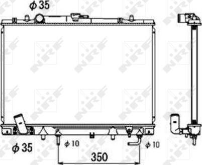 NRF 53687 - Radiators, Motora dzesēšanas sistēma autodraugiem.lv