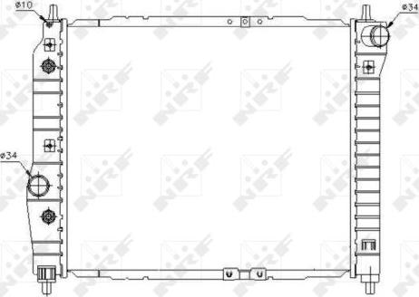 NRF 53638 - Radiators, Motora dzesēšanas sistēma autodraugiem.lv