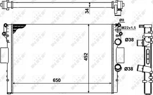 NRF 53623A - Radiators, Motora dzesēšanas sistēma autodraugiem.lv