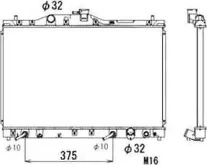 NRF 53675 - Radiators, Motora dzesēšanas sistēma autodraugiem.lv