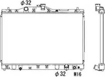 NRF 53676 - Radiators, Motora dzesēšanas sistēma autodraugiem.lv