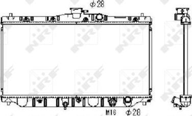 NRF 536711 - Radiators, Motora dzesēšanas sistēma autodraugiem.lv