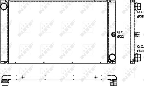 NRF 53091 - Radiators, Motora dzesēšanas sistēma autodraugiem.lv