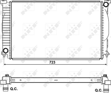 NRF 53093 - Radiators, Motora dzesēšanas sistēma autodraugiem.lv