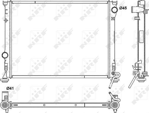 NRF 53042 - Radiators, Motora dzesēšanas sistēma autodraugiem.lv