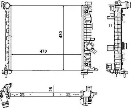 NRF 53008 - Radiators, Motora dzesēšanas sistēma autodraugiem.lv