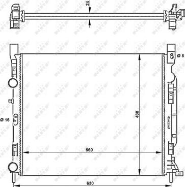 NRF 53002 - Radiators, Motora dzesēšanas sistēma autodraugiem.lv