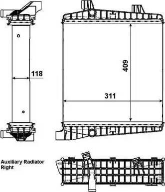 NRF 53007 - Radiators, Motora dzesēšanas sistēma autodraugiem.lv