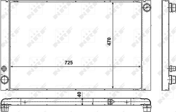 NRF 53018 - Radiators, Motora dzesēšanas sistēma autodraugiem.lv