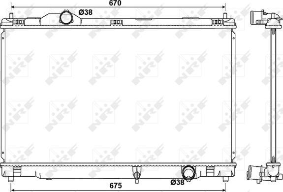 NRF 53039 - Radiators, Motora dzesēšanas sistēma autodraugiem.lv