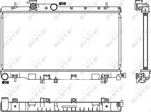 NRF 53038 - Radiators, Motora dzesēšanas sistēma autodraugiem.lv