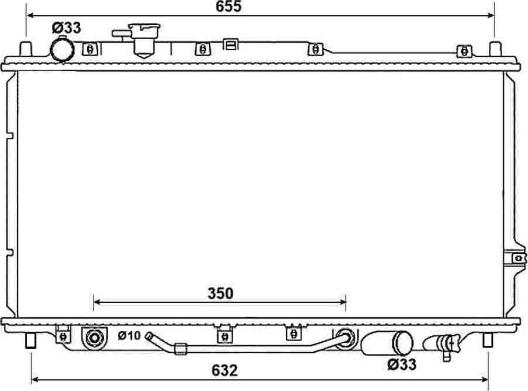 NRF  53033 - Radiators, Motora dzesēšanas sistēma autodraugiem.lv