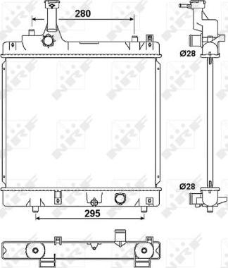 NRF 53078 - Radiators, Motora dzesēšanas sistēma autodraugiem.lv