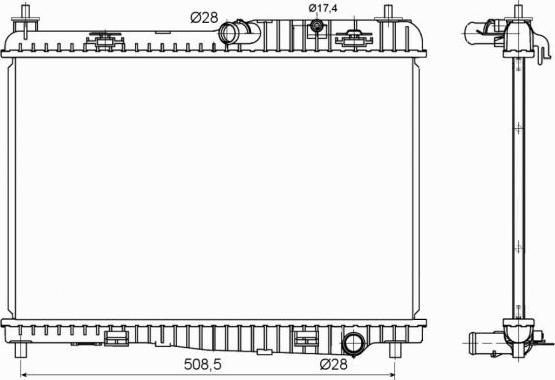 NRF 53152 - Radiators, Motora dzesēšanas sistēma autodraugiem.lv