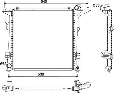 NRF 53164 - Radiators, Motora dzesēšanas sistēma autodraugiem.lv